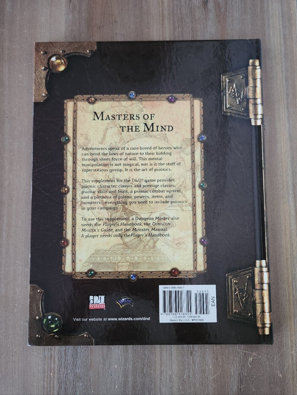๐ง D&D Psionics Handbook Hardcover 3.5 Edition Dungeons And Dragons RPG Book - Picture 2 of 6